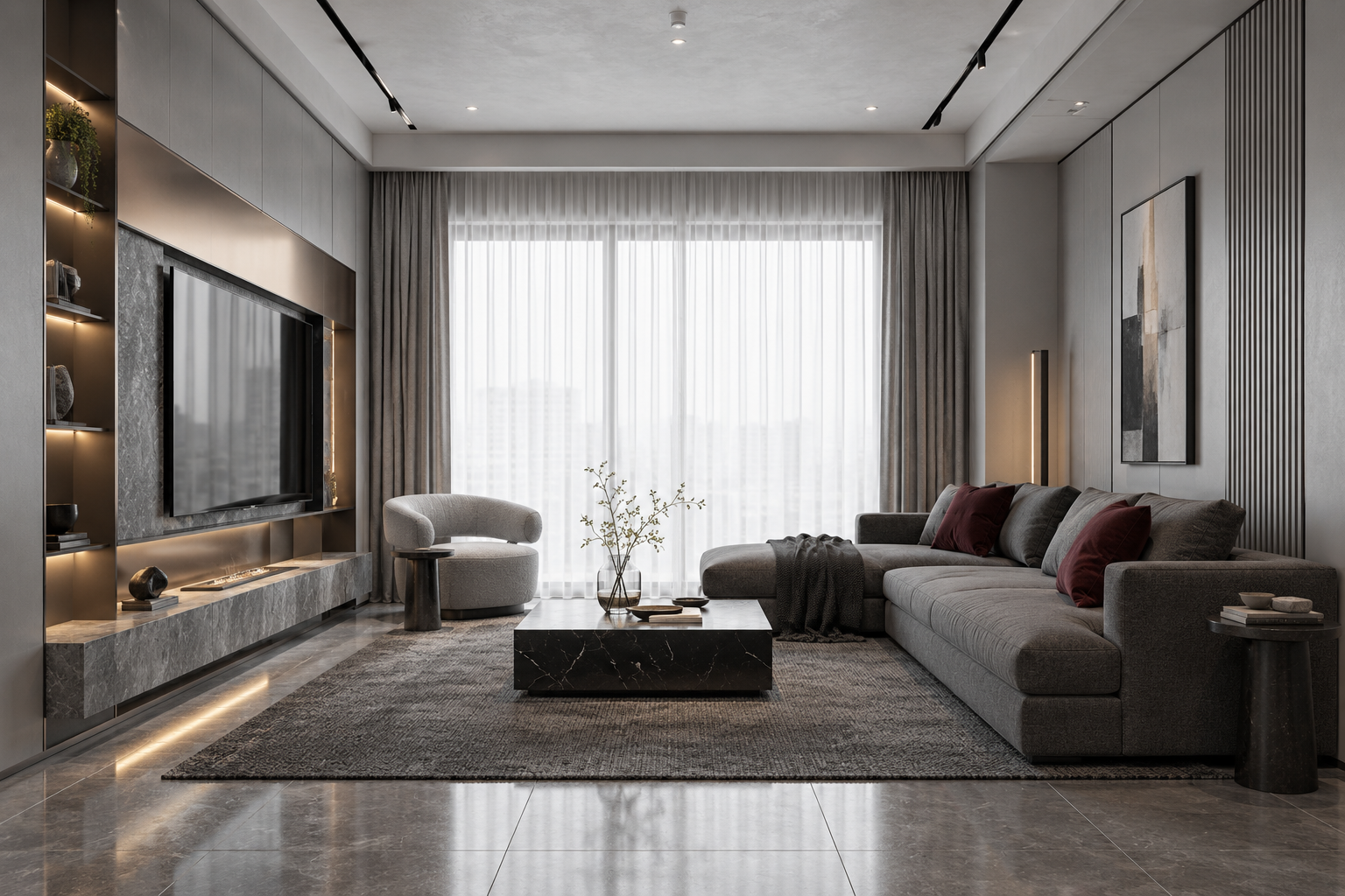 Warm Grey Apartment